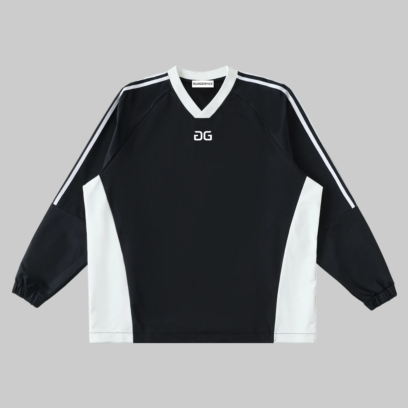 NUSANTARA LONGSLEEVE BLACK/WHITE | RUGGEDFACE