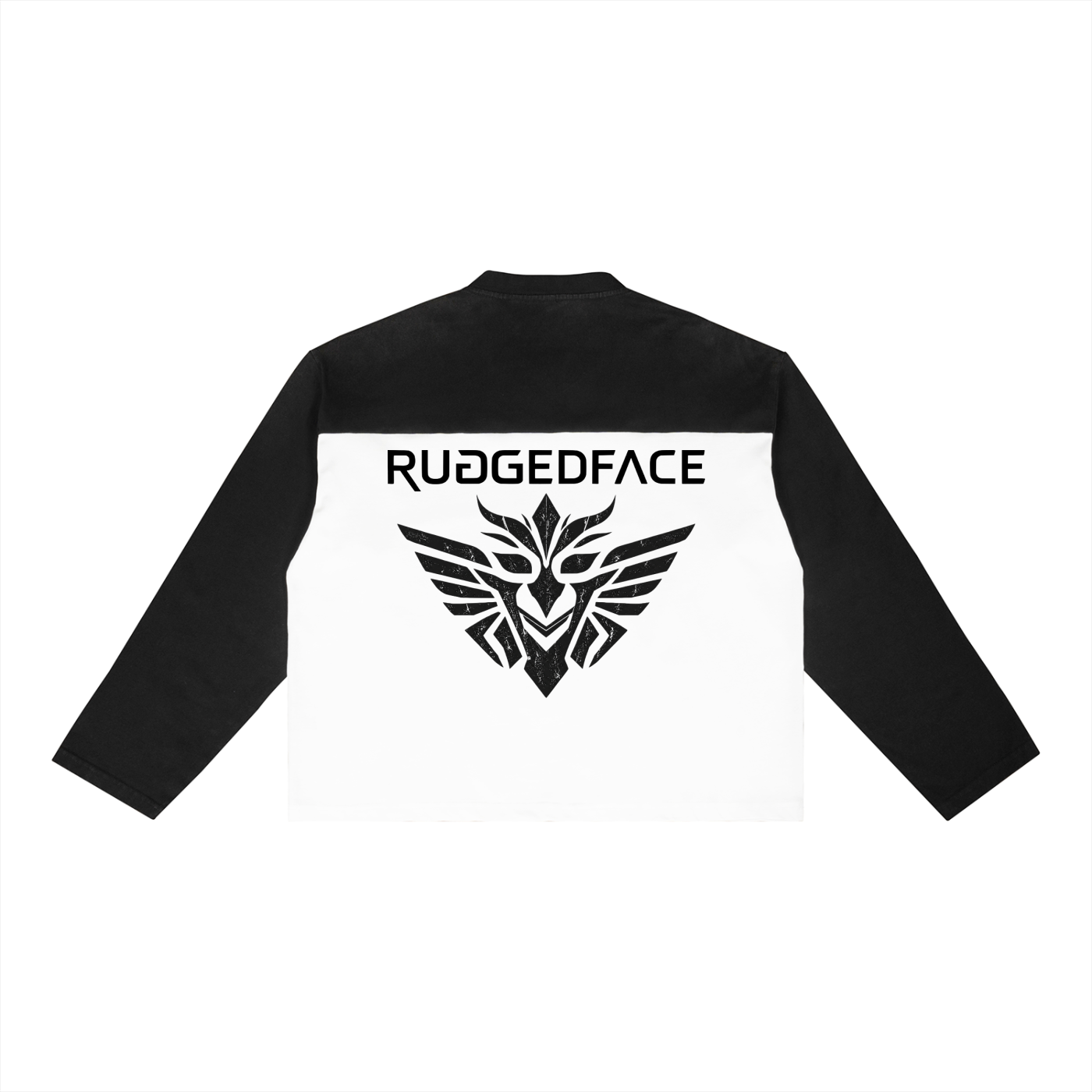 RUGGEDFACE_BATIK_STEEL_LONGSLEEVE_Black_with_White_flat_back