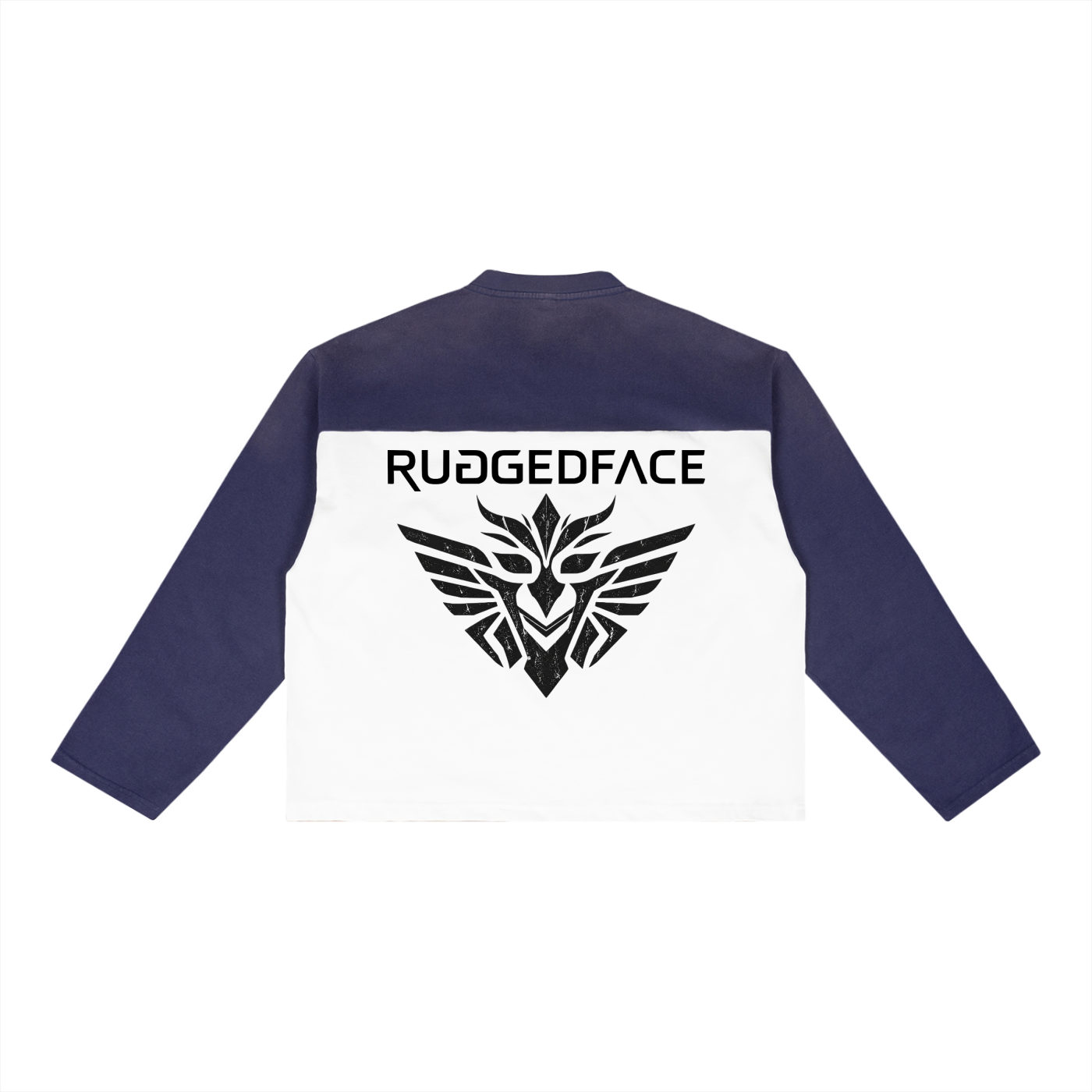 RUGGEDFACE_BATIK_STEEL_LONGSLEEVE_Purple with White_flat_back