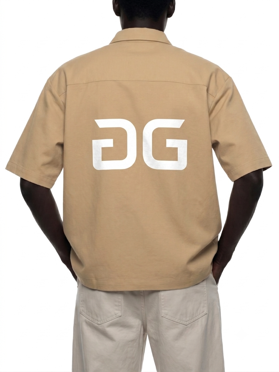 RUGGEDFACE_Batik_box_shirt_khaki_back