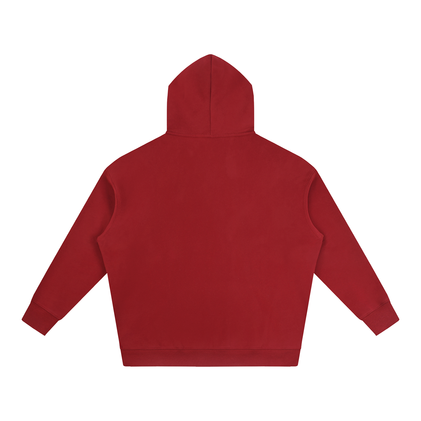 RUGGEDFACE_Essential_Hoodie_Red_flat_back