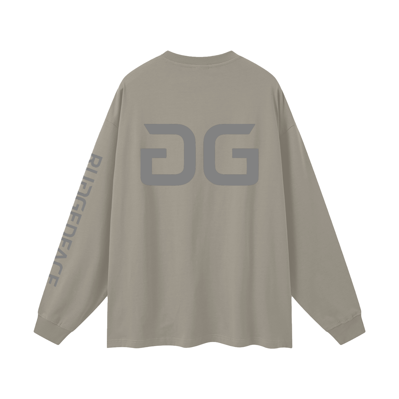 RUGGEDFACE_JAVA_IRON_LONGSLEEVE_Gray_Camel_flat_back