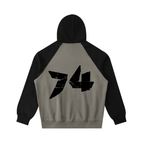 RUGGEDFACE_RAGLAN_HOODIE_Gray with Black_flat_back