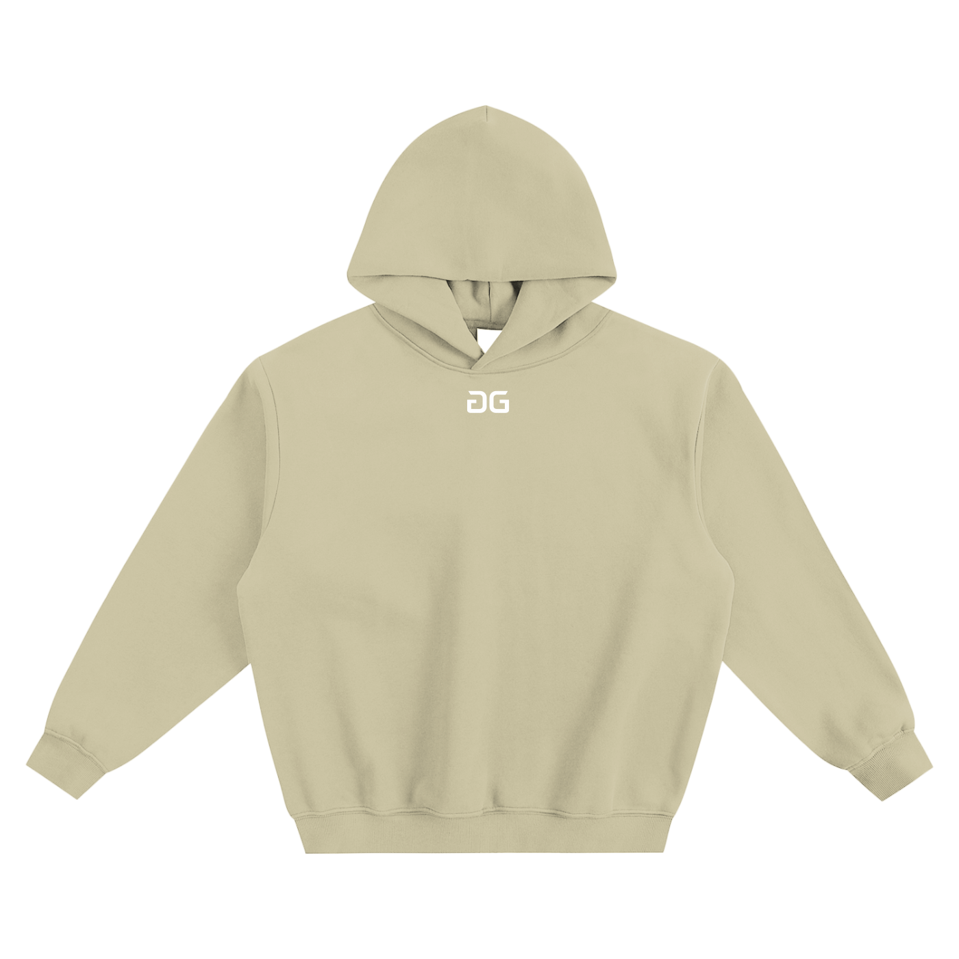 RUGGEDFACE_SUMATRA_BOX_HOODIE_Gray_Green_flat_front